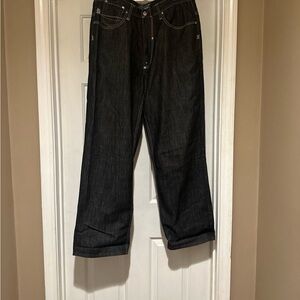 Y2K Enyce Selvedge Embroidered Dark Washed Jeans Men’s Size 36x34 RN 96312